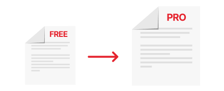 De versión gratuita a profesional