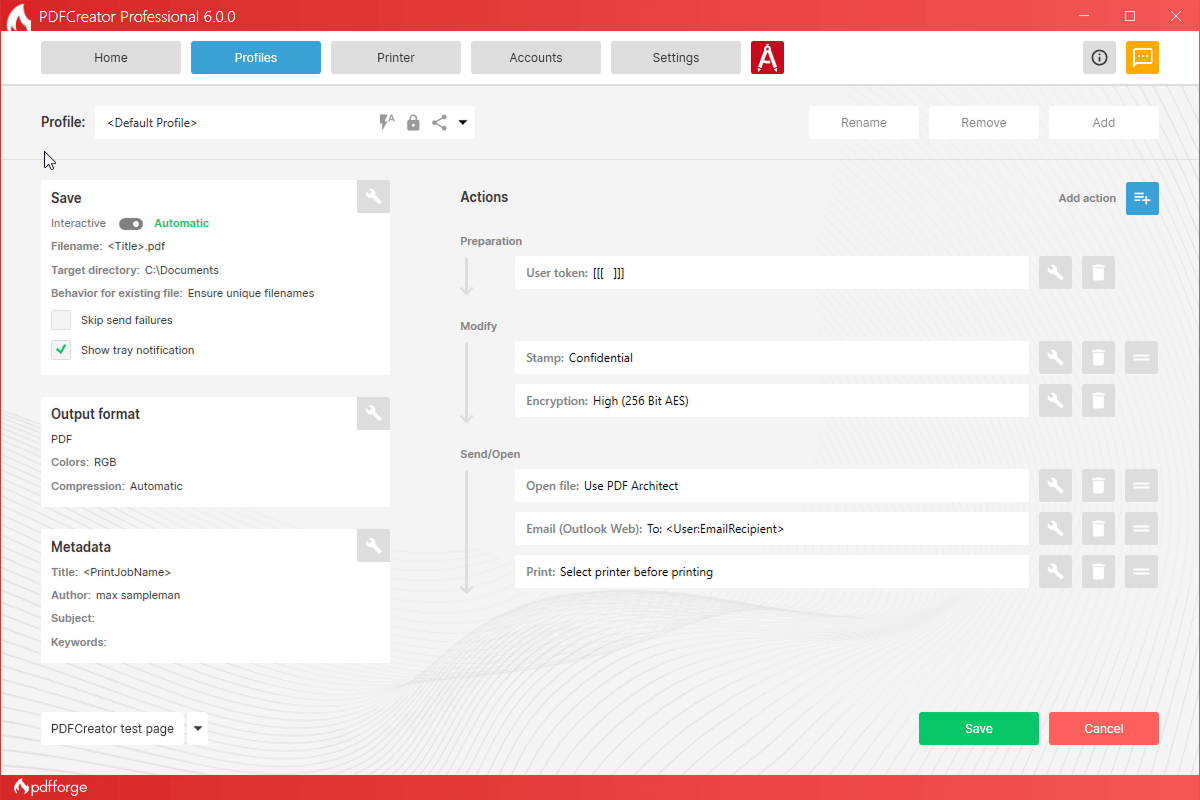 Customize your printer profiles your way