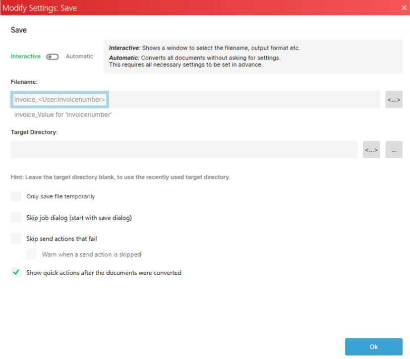 PDFCreator allows you to predefine what you want to name your file